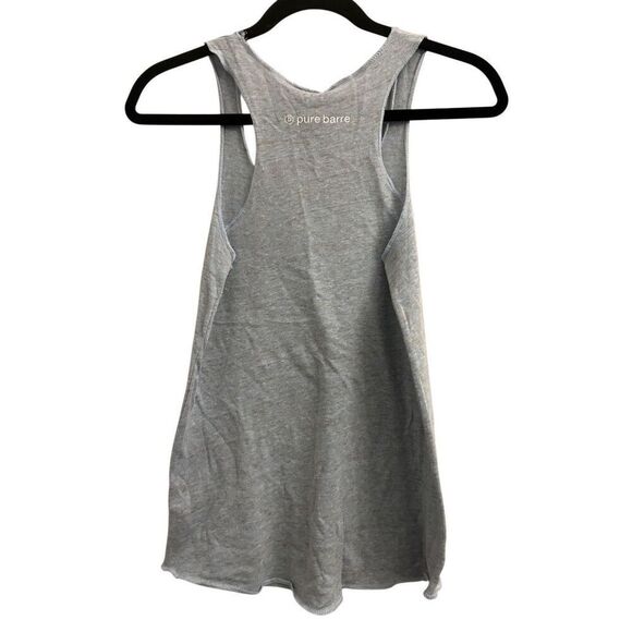 Pure Barre Heather Blue Tank Top sz M super soft athletic workout yoga Pilates - Picture 2 of 7